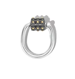 Marla Aaron Gold Ball Trundle Lock Ring