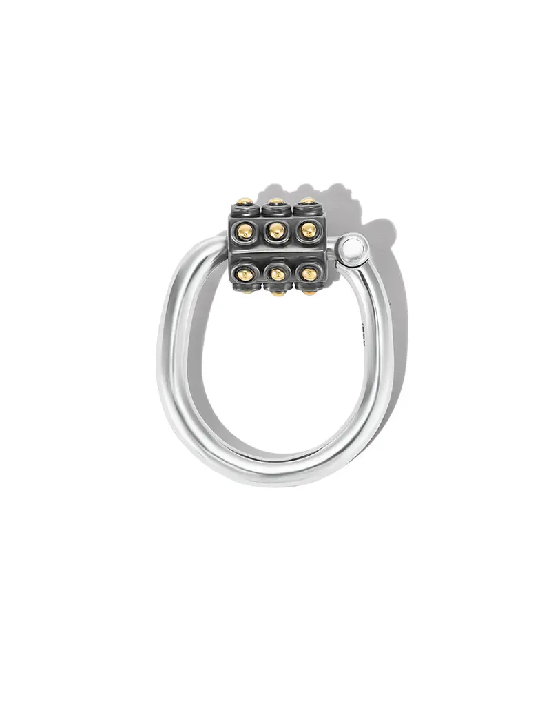 Marla Aaron Gold Ball Trundle Lock Ring