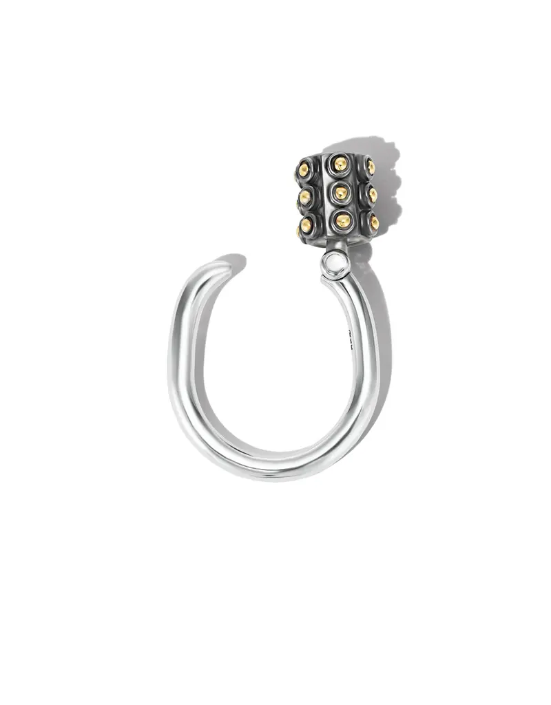 Marla Aaron Gold Ball Trundle Lock Ring