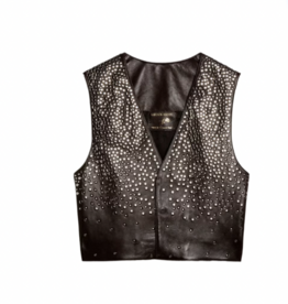 Golden Goose OLANE NAPPA LEATHER STUDDED VEST