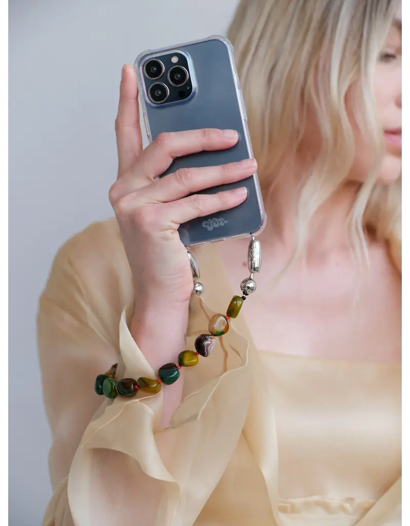 OSSA NY Large Cut Gemstone Wristlet