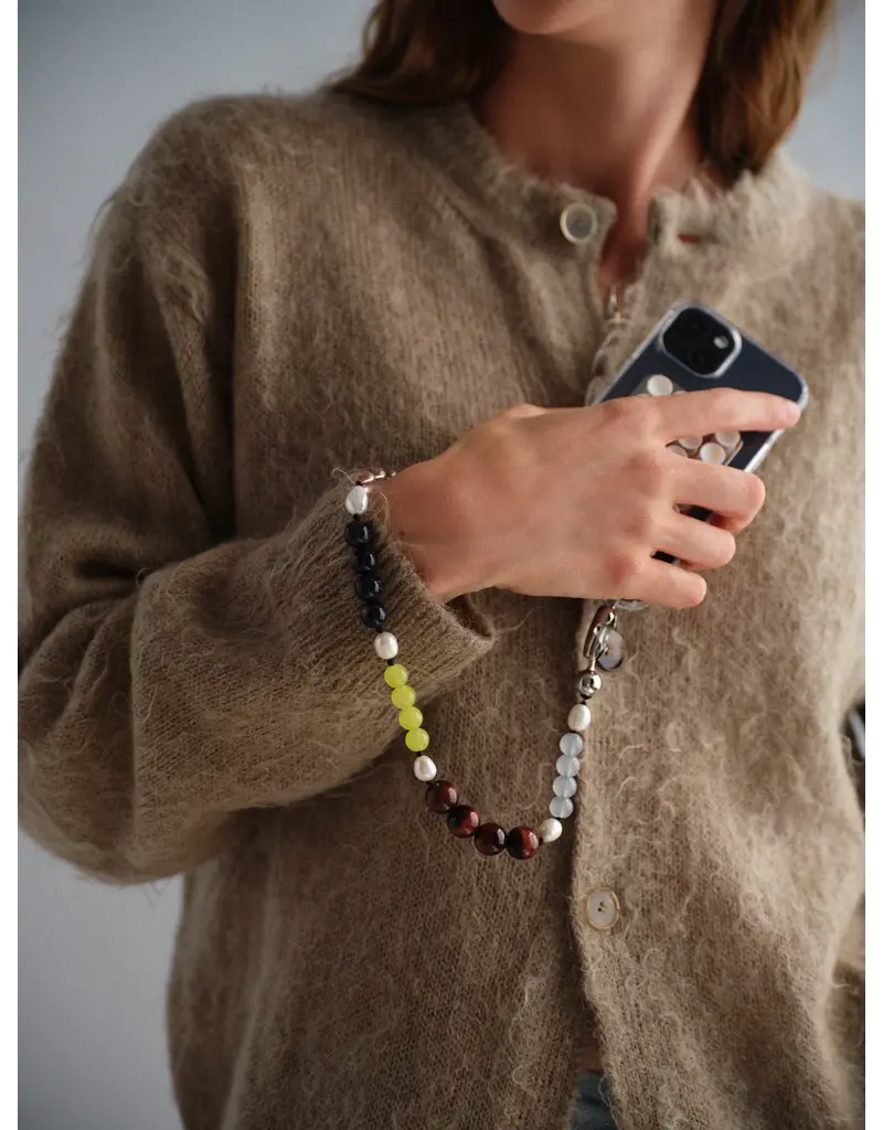 OSSA NY Stone and Pearl Wristlet