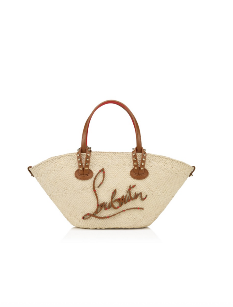 Christian Louboutin Cabata Raffia Mini Tote Bag