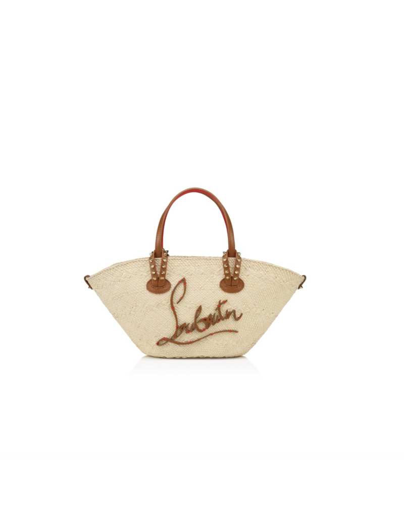 Christian Louboutin Cabata Raffia Mini Tote Bag