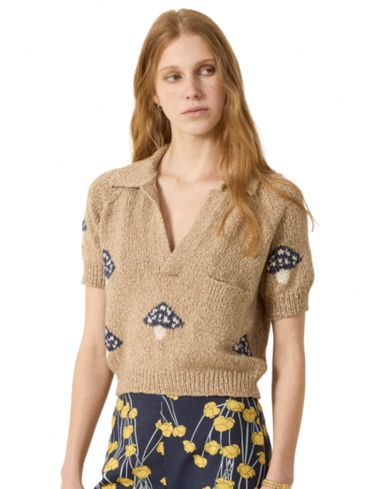 Alix of Bohemia Lessi Mushroom Knit Top