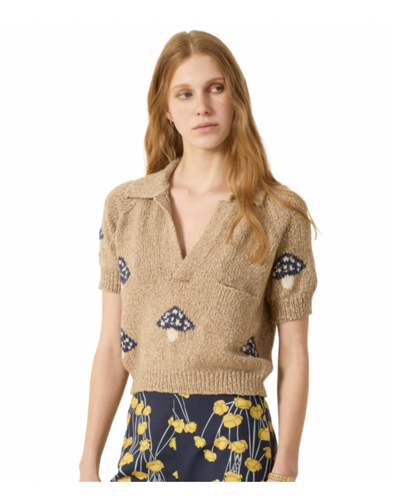 Alix of Bohemia Lessi Mushroom Knit Top