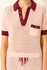 Alix of Bohemia Lessi Blush Crochet Top