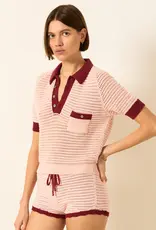 Alix of Bohemia Lessi Blush Crochet Top