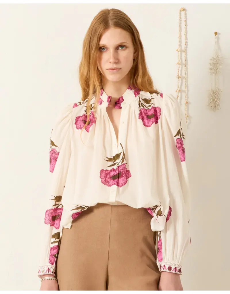Alix of Bohemia Annabel Fuchsia Poppy Shirt