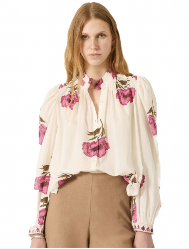 Alix of Bohemia Annabel Fuchsia Poppy Shirt