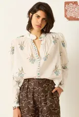 Alix of Bohemia Artemis Sky Mist Flower Shirt