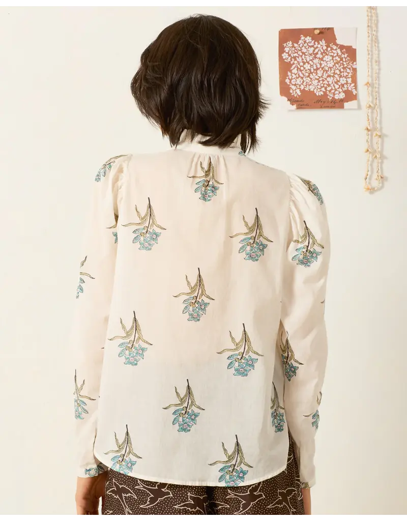 Alix of Bohemia Artemis Sky Mist Flower Shirt