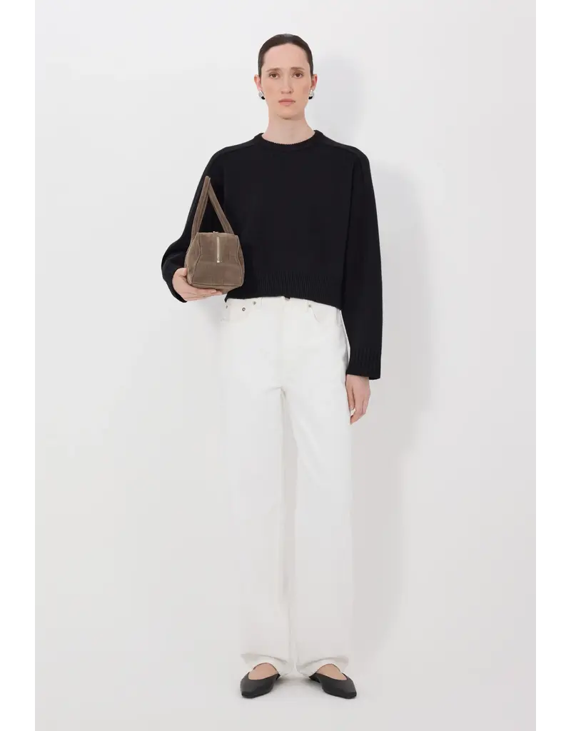 LOULOU DE SAISON BRUZZI LDS 01 CROPPED SWEATER