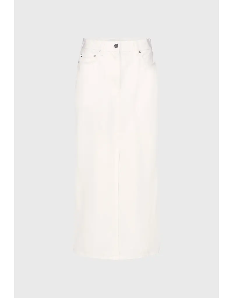 LOULOU DE SAISON RONA DENIM MIDI SKIRT