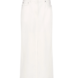 LOULOU DE SAISON RONA DENIM MIDI SKIRT