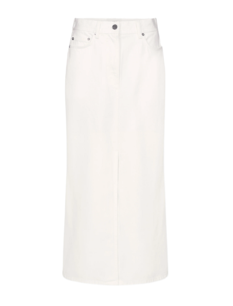 LOULOU DE SAISON RONA DENIM MIDI SKIRT