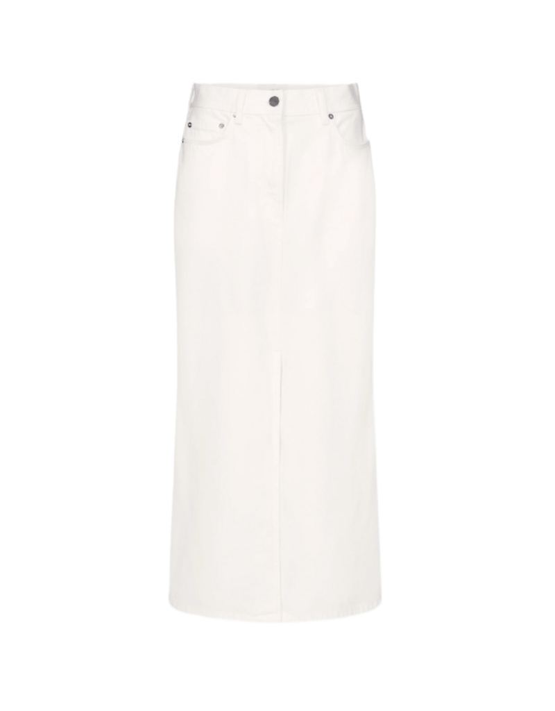 LOULOU DE SAISON RONA DENIM MIDI SKIRT