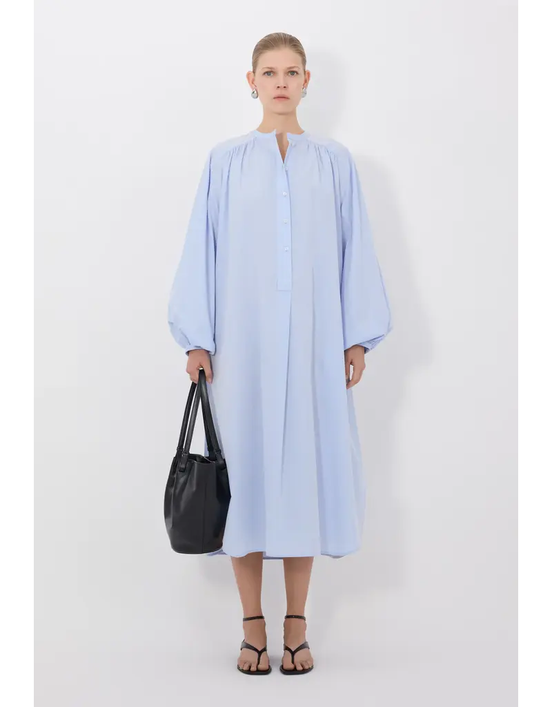 LOULOU DE SAISON VITTI LOOSE-FIT BLOUSE DRESS