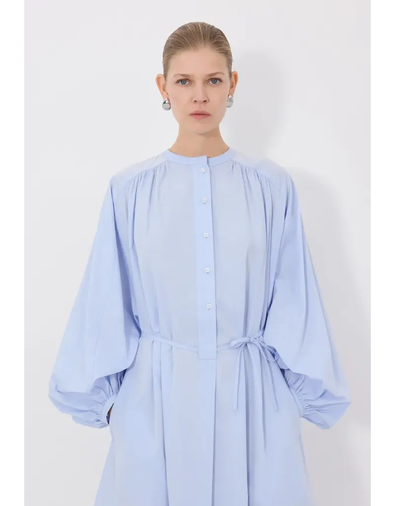 LOULOU DE SAISON VITTI LOOSE-FIT BLOUSE DRESS