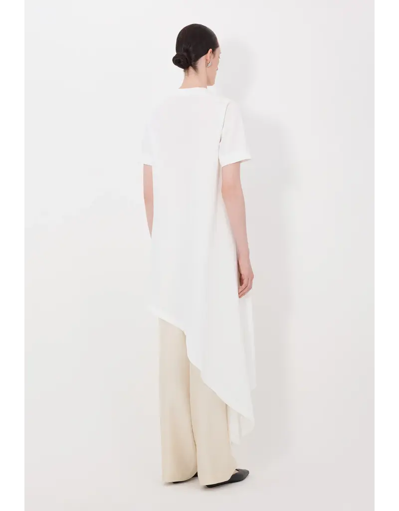 LOULOU DE SAISON IGARI ASYMMETRIC PLEATED DRESS