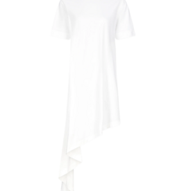 LOULOU DE SAISON IGARI ASYMMETRIC PLEATED DRESS