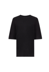 LOULOU DE SAISON RAVEN SHORT SLEEVE SWEATER