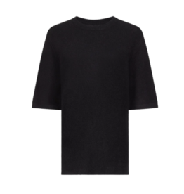 LOULOU DE SAISON RAVEN SHORT SLEEVE SWEATER
