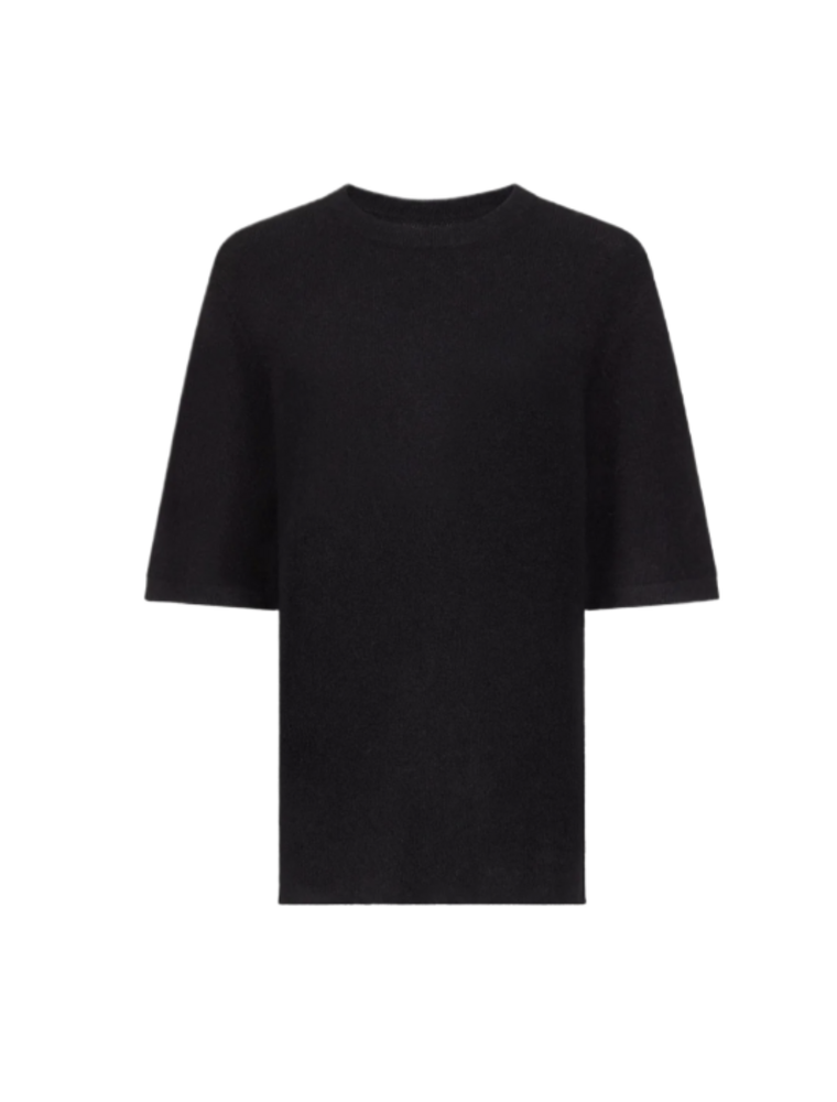 LOULOU DE SAISON RAVEN SHORT SLEEVE SWEATER