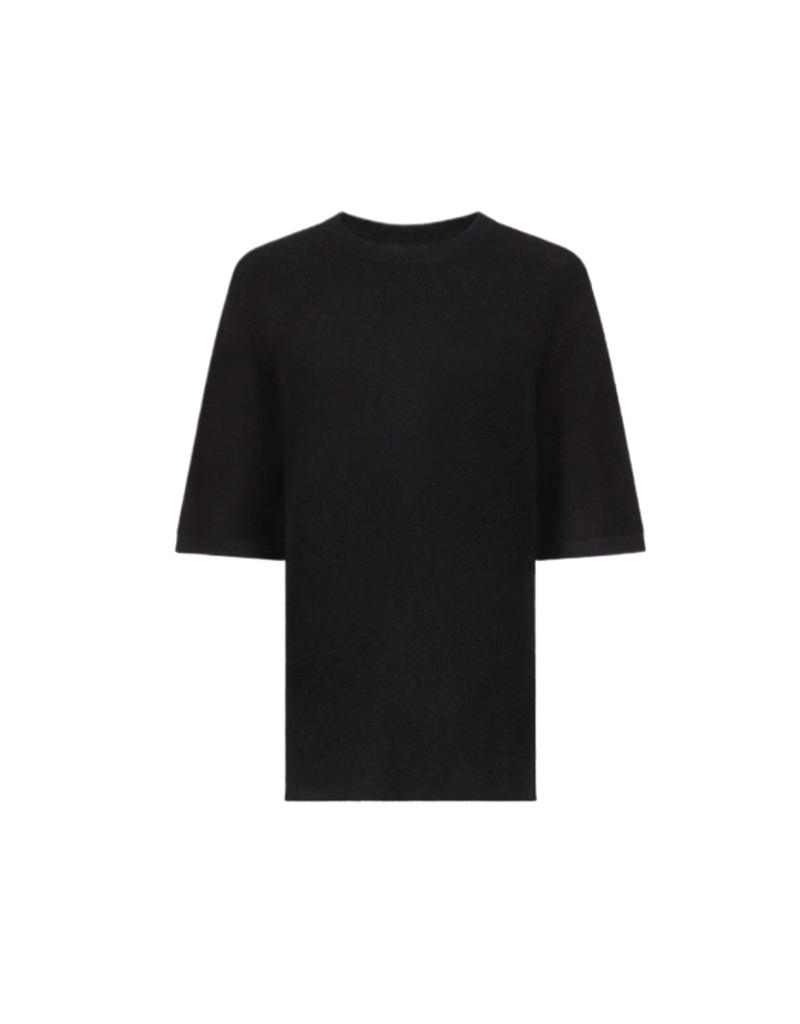 LOULOU DE SAISON RAVEN SHORT SLEEVE SWEATER