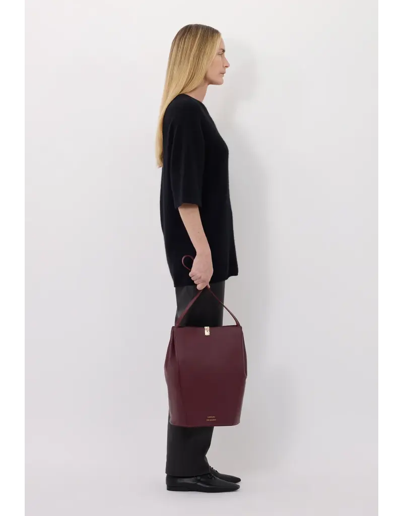 LOULOU DE SAISON RAVEN SHORT SLEEVE SWEATER