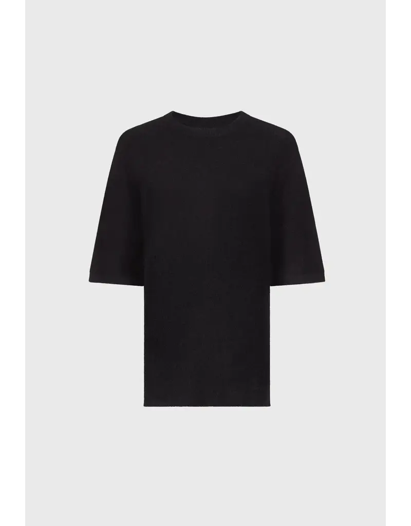 LOULOU DE SAISON RAVEN SHORT SLEEVE SWEATER