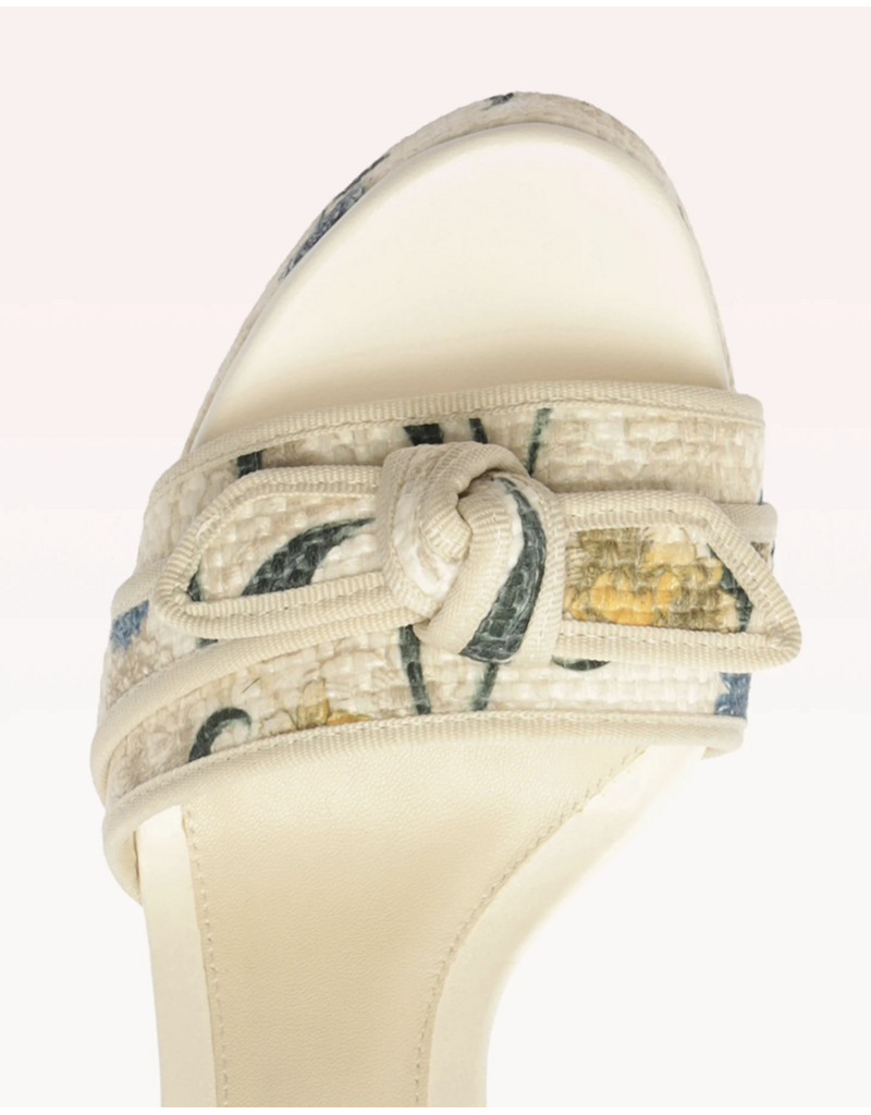 ALEXANDRE BIRMAN Grosgrain Raffia Platform 120