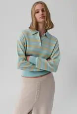 GUEST IN RESIDENCE COLLEGIATE STRIPE POLO