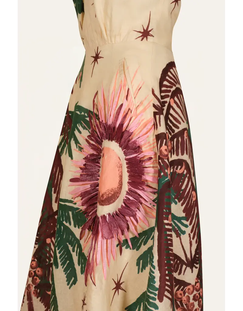 JOHANNA ORTIZ WESTERN ELEMENTS ANKLE DRESS