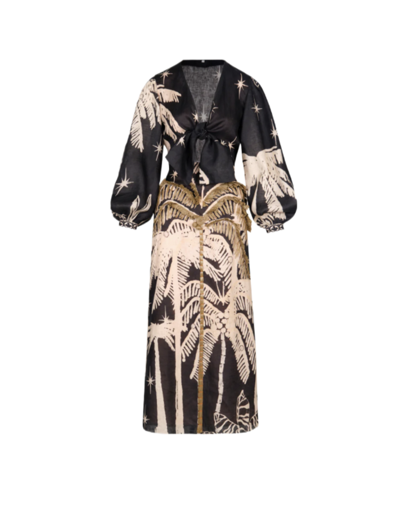 JOHANNA ORTIZ PRADERA GEOMÉTRICA ANKLE DRESS