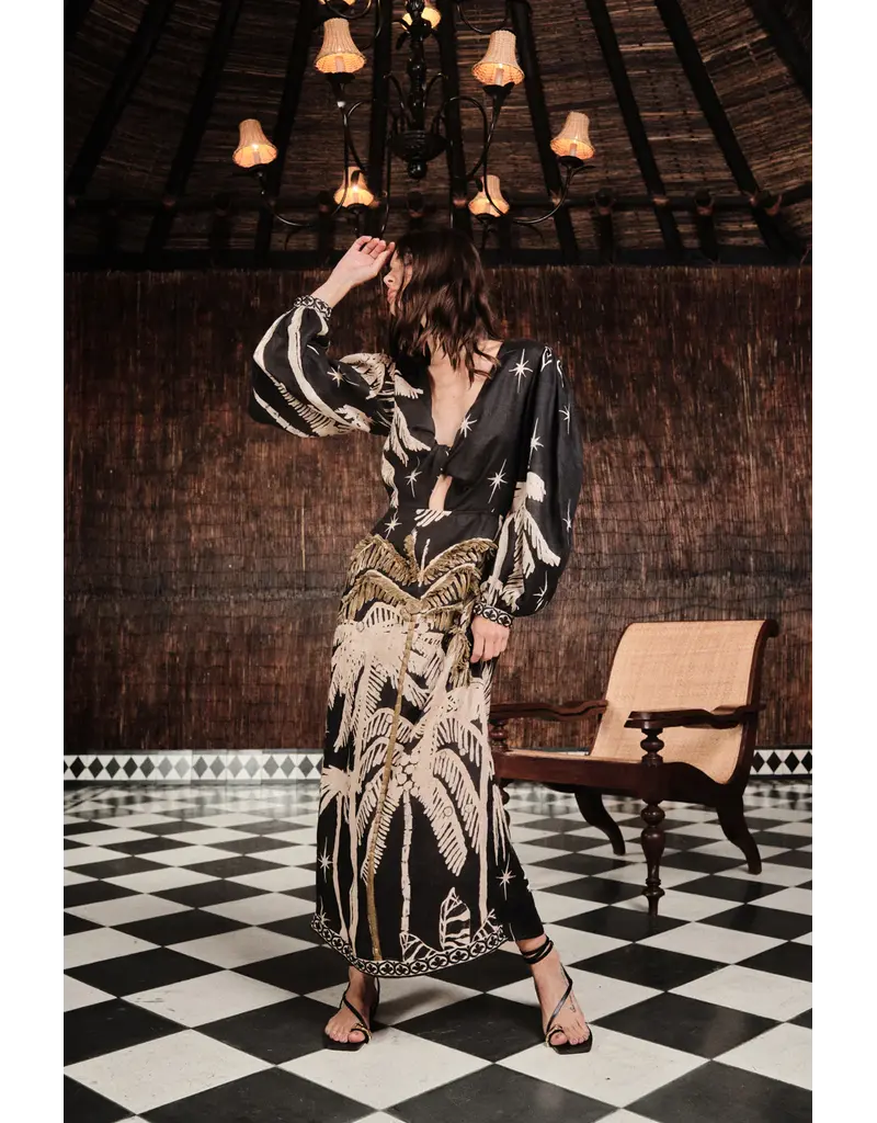 JOHANNA ORTIZ PRADERA GEOMÉTRICA ANKLE DRESS