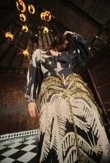 JOHANNA ORTIZ PRADERA GEOMÉTRICA ANKLE DRESS