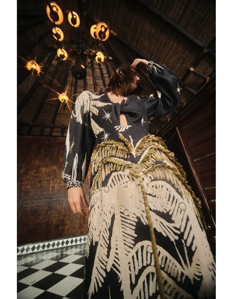 JOHANNA ORTIZ PRADERA GEOMÉTRICA ANKLE DRESS