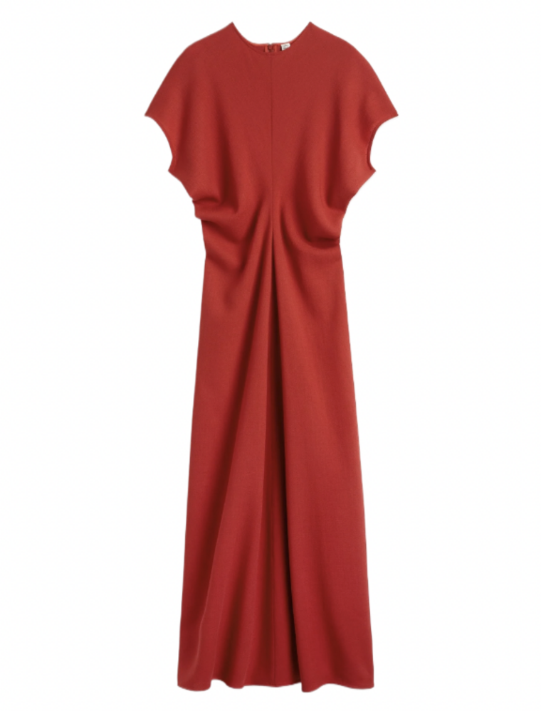 TOTEME Slouch Waist Wool Dress