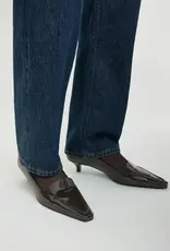 TOTEME PATENT LOAFER PUMPS