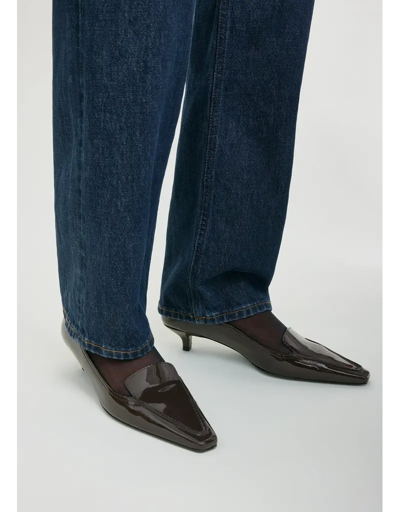 TOTEME PATENT LOAFER PUMPS