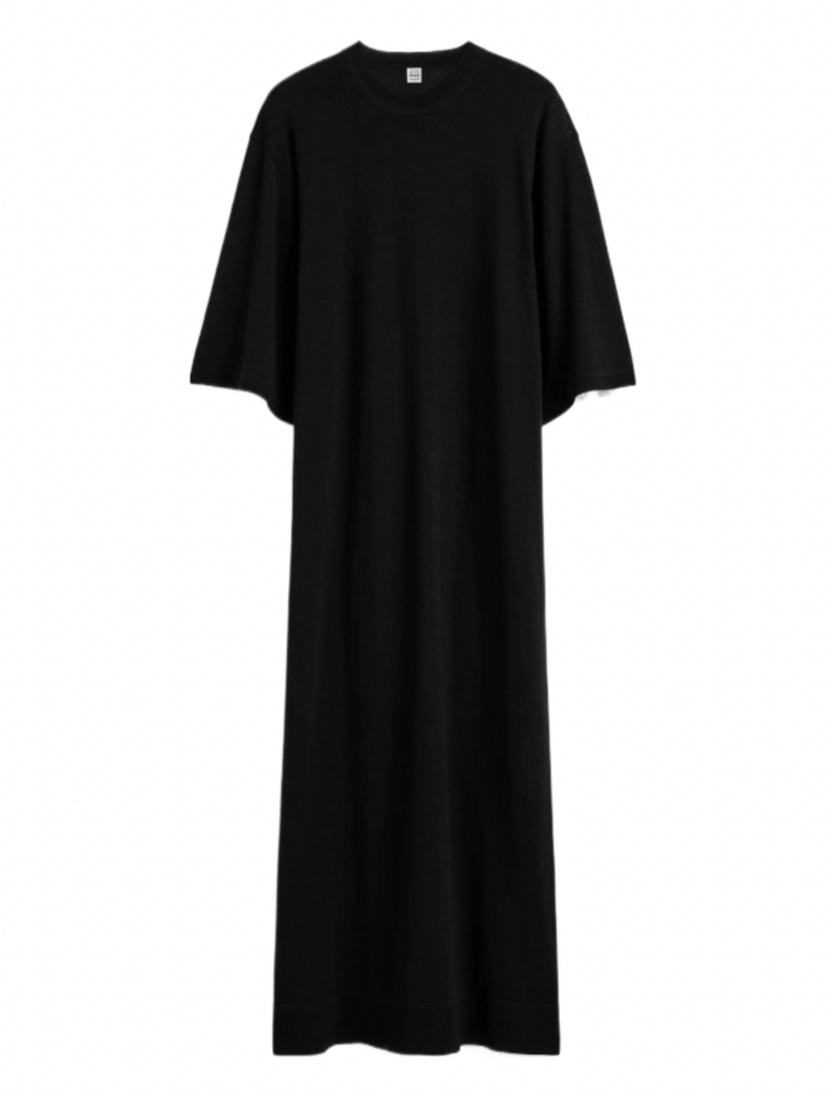 TOTEME MERINO KNIT TEE DRESS