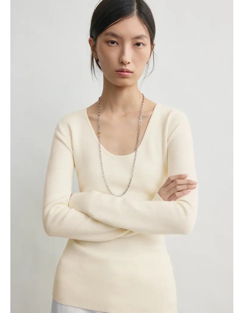 TOTEME U Neck Merino Sweater