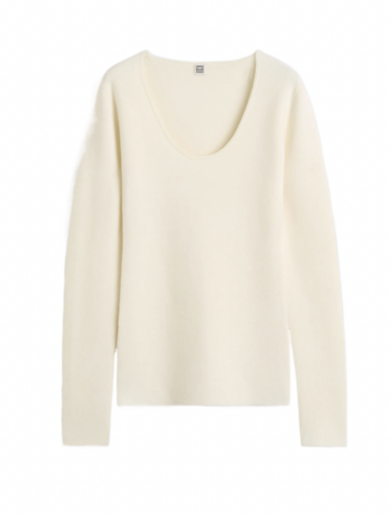 TOTEME U Neck Merino Sweater