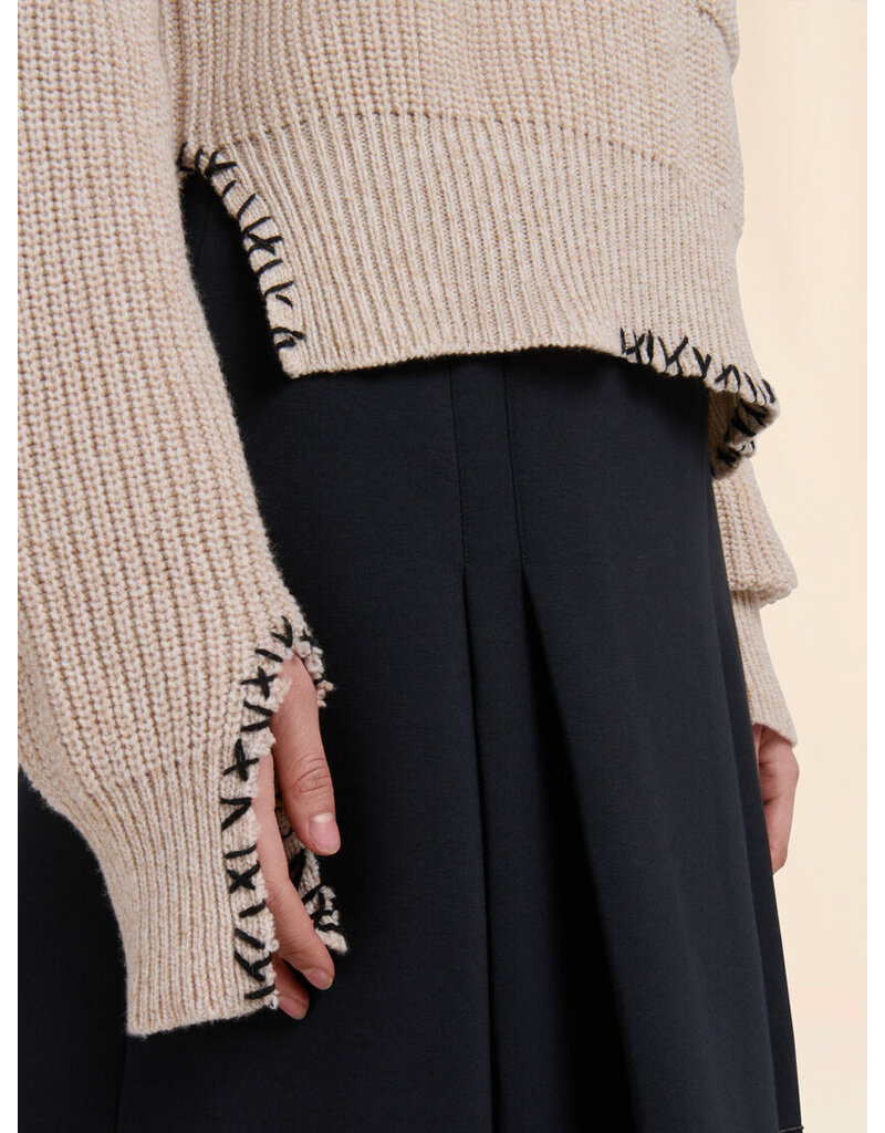 Marni Cropped Mock Neck Sweater