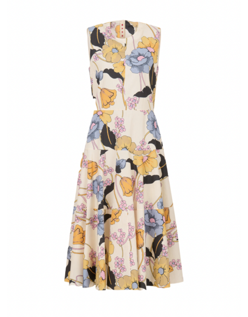 Marni SLVLS MELODIA PRINT POPLIN DRESS