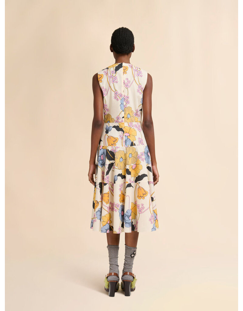 Marni SLVLS MELODIA PRINT POPLIN DRESS