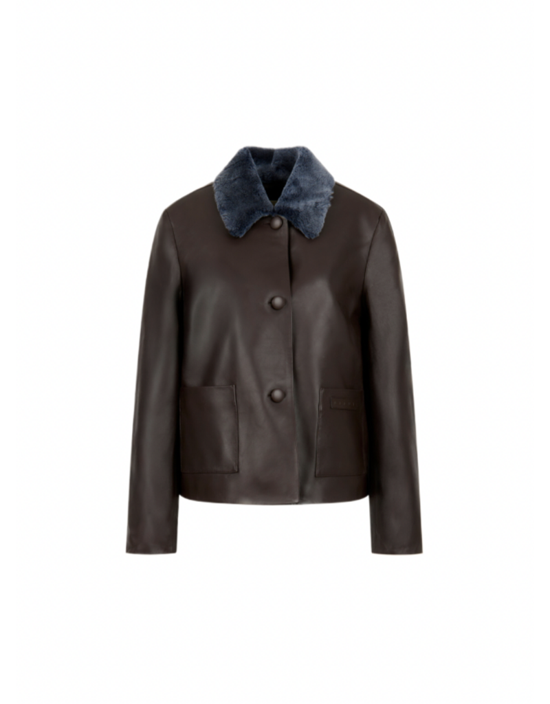 Marni LEATHER SWING JACKET