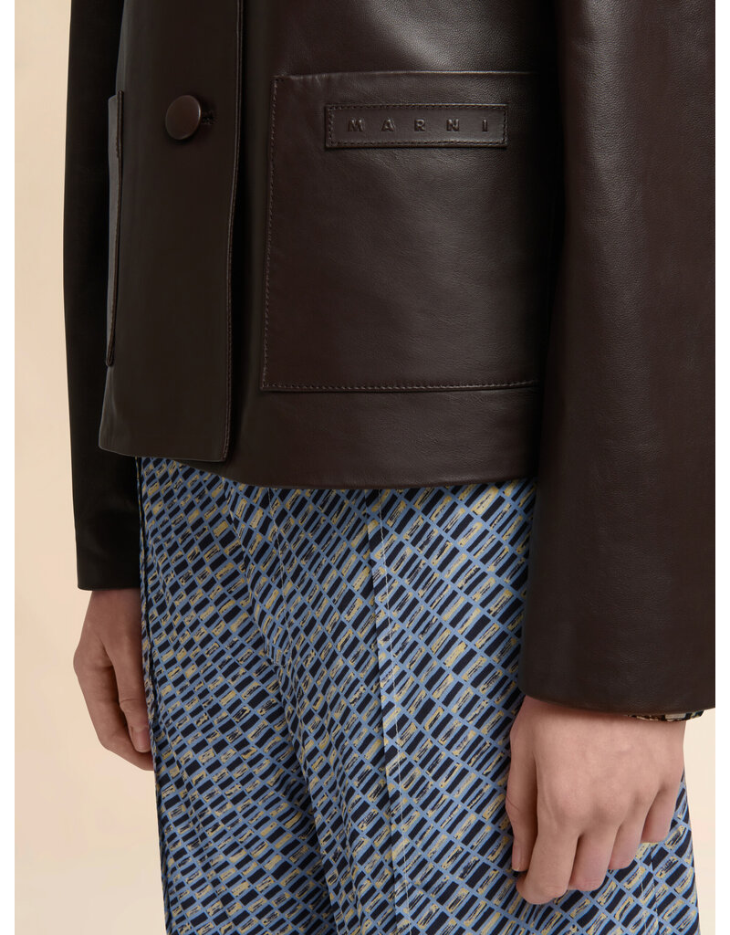 Marni LEATHER SWING JACKET