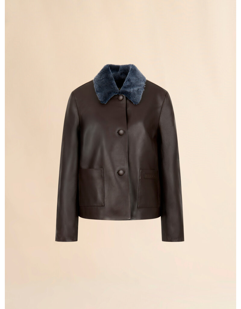 Marni LEATHER SWING JACKET